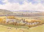 View over Chipping Campden - a watercolour by John Davis