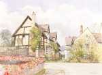 The Fleece - a watercolour by John Davis
