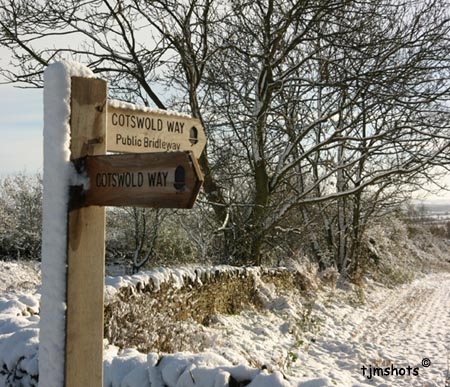 Cotswold Way in Snow - a photo by Terry J Morgan
